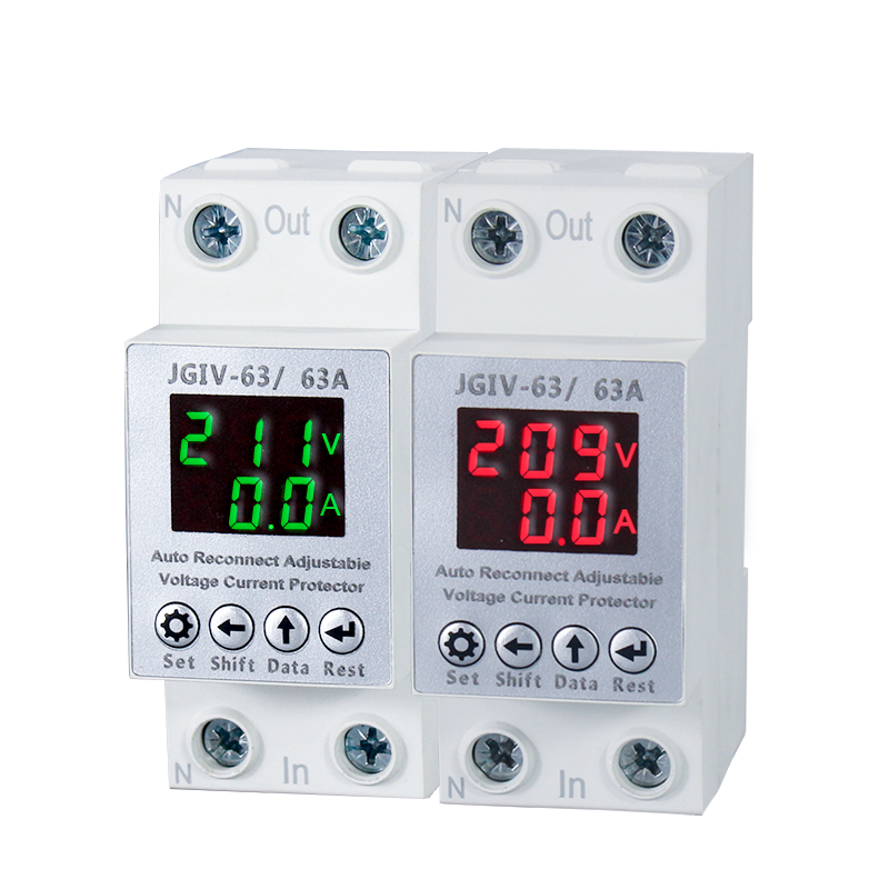 Digital Voltage Protector Adjustable Over Under Voltage Protector JGIV-63